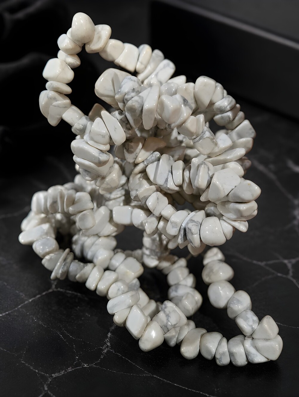 White Howlite Neclace